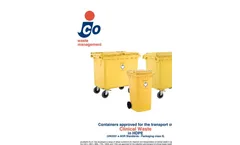 Jcoplastic - Model Lt 240 - Clinical Waste Wheeled Bin - Brochure