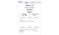 EEMB - Model Li - Polymer Rechargeable Battery Brochure