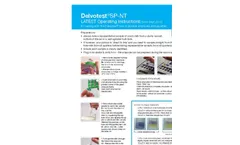 Delvotest - Model SP-NT - Broad Spectrum Antibiotic Test Kit Operating Instructions Manual