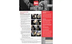 Oatey - PVC All Weather Medium Bodied Fast Set Clear Cement - Brochure