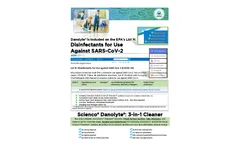 Disinfectants for Use Against SARS-CoV-2