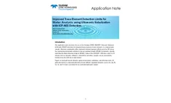 Improved Trace Element Detection Limits for Water Analysis using Ultrasonic Nebulization with ICP-AES Detection - Application Note
