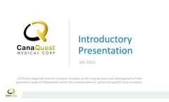 CanaQuest Medical - Introductory Presentation Q4 2022