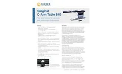 Surgical C-Arm Table 840 - Data Sheet