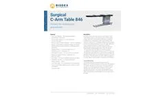 Surgical C-Arm Table 846 - Data Sheet